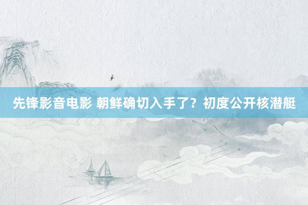 先锋影音电影 朝鲜确切入手了？初度公开核潜艇
